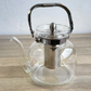 Стеклянный чайник 1800 мл (стальные ручка, крышка и фильтр)
